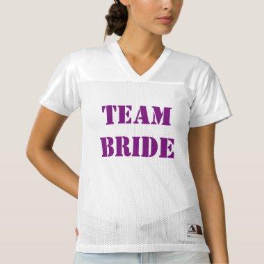 Team Bride Bachelor Women's Football Jersey