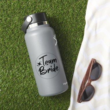 Team Bride calligraphic clear vinyl sticker