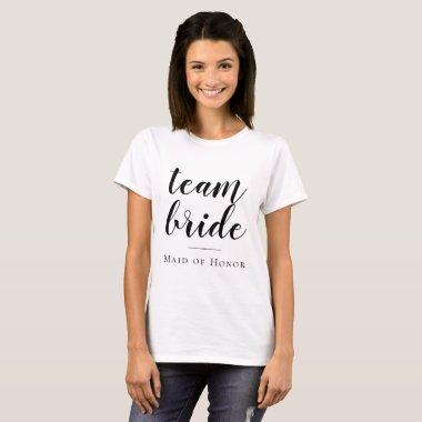 Team Bride | Custom Bridal Party Shower or Wedding T-Shirt