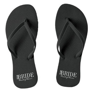 Team Bride Maid of Honor Bridal Party Flip Flops