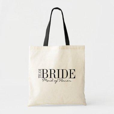 Team Bride Maid of Honor Bridal Party Tote Bag
