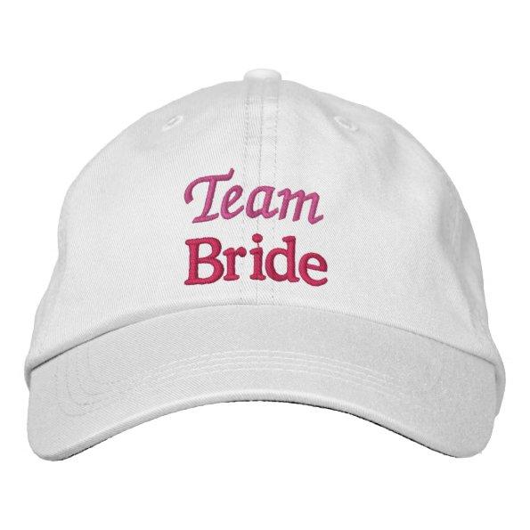 Team bride Personalized Embroidered Baseball Cap