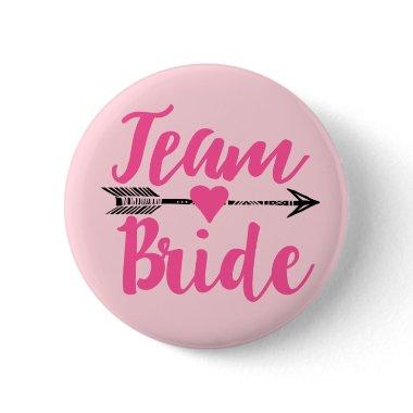 Team Bride|Pink Pinback Button