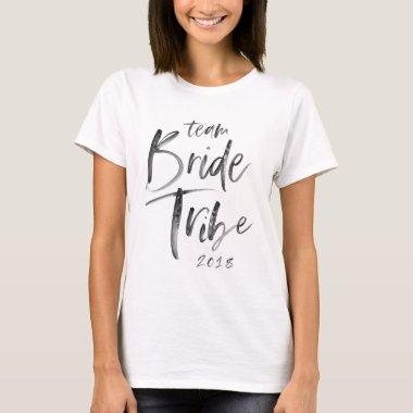 Team bride tribe 2018 modern bachelorette t-shirts