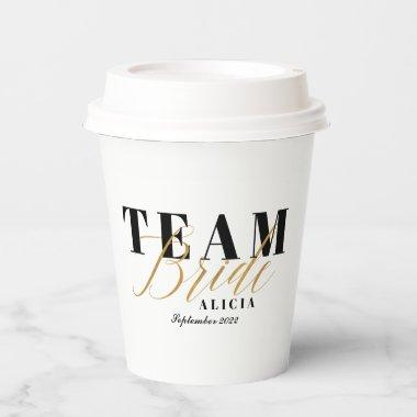 TEAM BRIDE Two-Tone Paper Cups