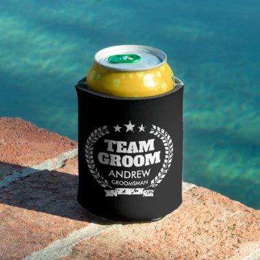 Team Groom bachelor party can cooler for groomsmen