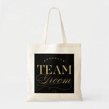 Team Groom Bachelor Party Custom Name Tote Bag