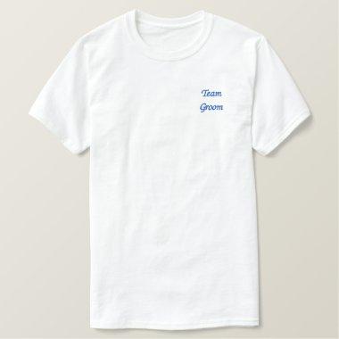 Team Groom Embroidered T-Shirt