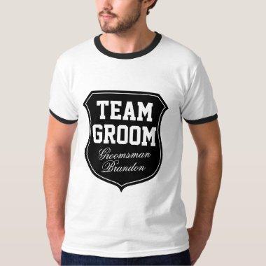 Team Groom shirts for wedding party