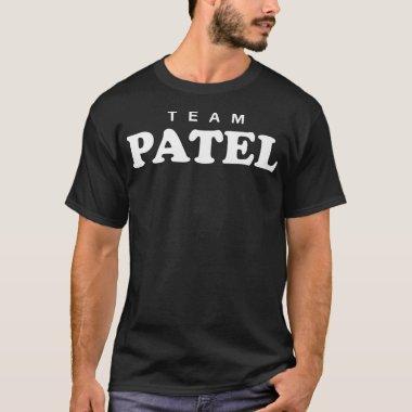 Team Patel Personalized Surname Bride Groom Family T-Shirt