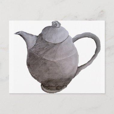 Teapot art illustration kitchen art postInvitations