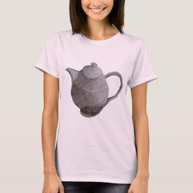 Teapot art illustration kitchen art T-Shirt