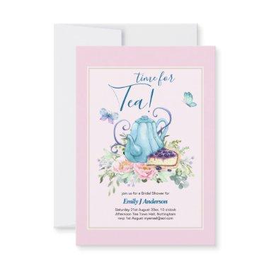 Teapot Bridal Shower Teatime Afternoon Tea Invites