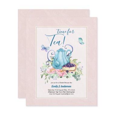 Teapot Bridal Shower Teatime Afternoon Tea Invites