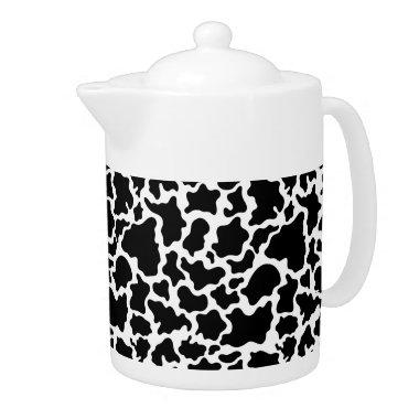 Teapot-Cow Print Teapot