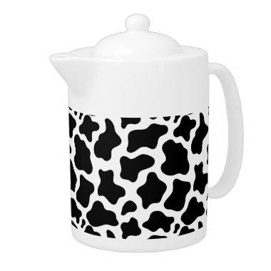 Teapot-Cow Print Teapot