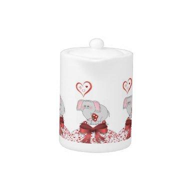 Teapot Valentine's Day Elephant