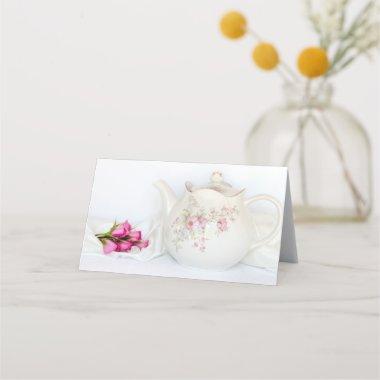 Teapot with Pink Roses Wedding Place