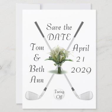 Teeing Off Save the Date Announcement
