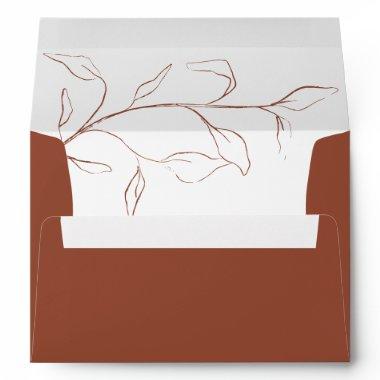 Terracotta  or Wedding  Env Envelope