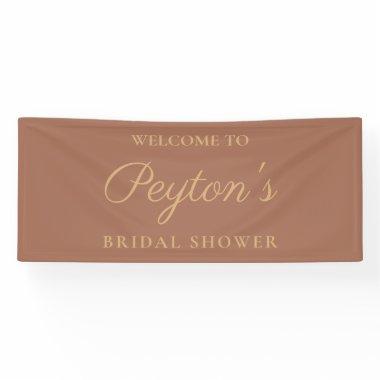 Terracotta Elegant Script  Welcome Banner