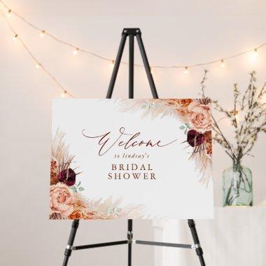 Terracotta Floral  Welcome Sign