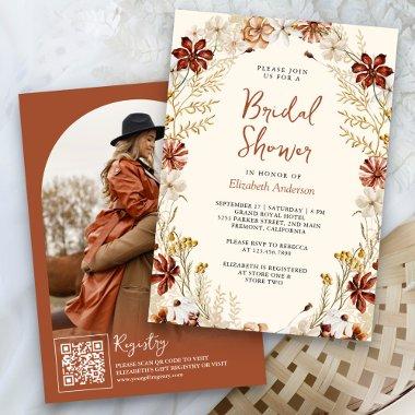 Terracotta Floral Wildflower Cream