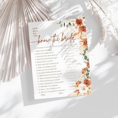 Terracotta How Well Do You Know the Bride Game