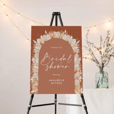 Terracotta pampas grass modern  chic foam board