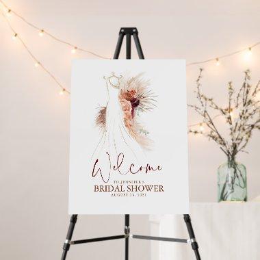 Terracotta Wedding Dress  Welcome Foam Board