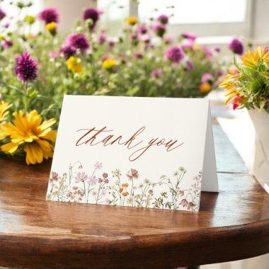 Terracotta Wildflower Baby Shower Thank You