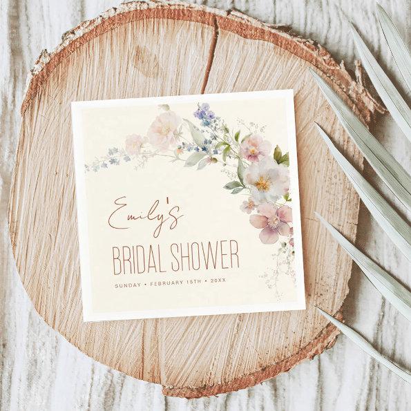 Terracotta Wildflower  Garden Boho Napkins
