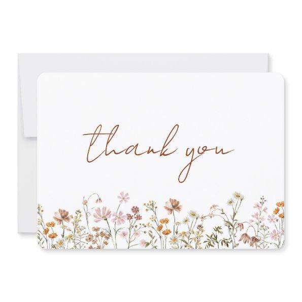 Terracotta Wildflower  Thank You