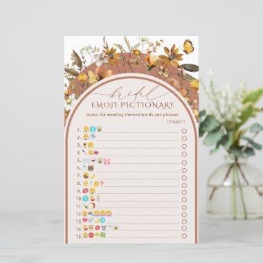 Terracotta Wildflowers Arch Bridal Shower Game