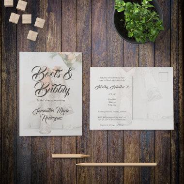 Texas Bride in Boots Bridal Shower Announcement PostInvitations
