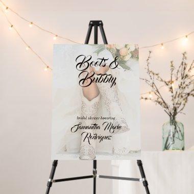 Texas Bride in Rhinestone Boots  Foam Board