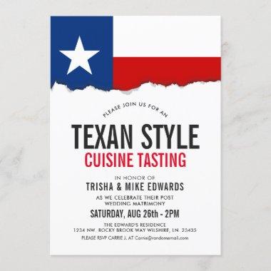 Texas Themed Cuisine | Party Flag Invite
