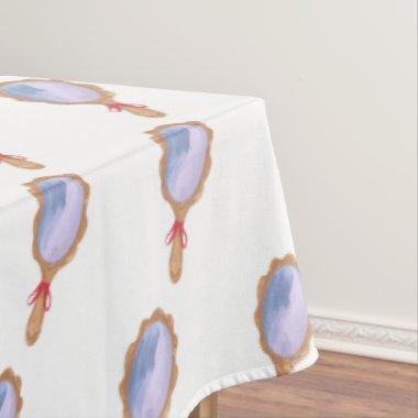 Textured Hand-drawn Bridal Mirror Tablecloth