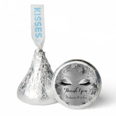 Thank Name Floral Drip Sweet 16th Bridal Gray Hershey®'s Kisses®