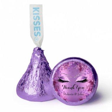 Thank Name Floral Drip Sweet 16th Bridal Purple Hershey®'s Kisses®