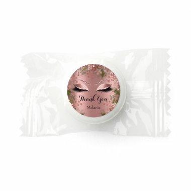 Thank Name Floral Drip Sweet 16th Bridal Rose Life Saver® Mints