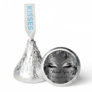 Thank Name Floral Drip Sweet 16th Bridal Silver Hershey®'s Kisses®