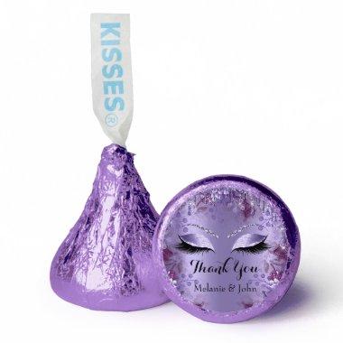 Thank Name Floral Drip Sweet 16th Bridal Violet Hershey®'s Kisses®