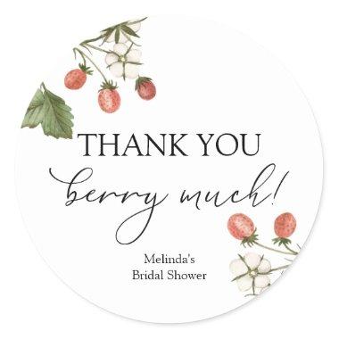 Thank you Berry Much Classic Round Sticker
