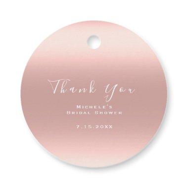 Thank You  Sweet 16th Ombre Blush Favor Tags