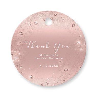 Thank You  Sweet 16th Ombre Blush Favor Tags