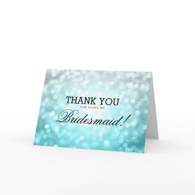 Thank You Bridesmaid Beach Ombre Glitter Lights