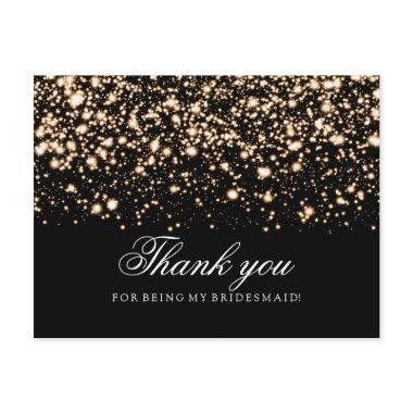 Thank You Bridesmaid Gold Midnight Glam Post