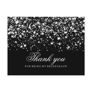 Thank You Bridesmaid Silver Midnight Glam PostInvitations