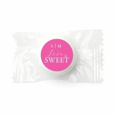 Thank You Candy Favors Pink Monogram